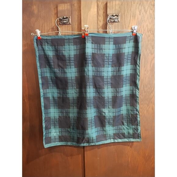 Vintage Cecilia Jones Black Watch Scarf 26” X 26” Made In Italy lightweight - Picture 6 of 12